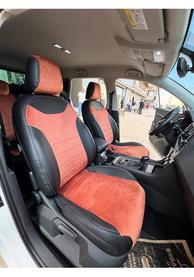 Seat Ateca Uyumlu Araca Özel Oto Koltuk Kılıfı 158545 Siyah-taba