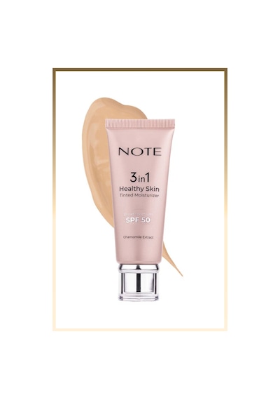 Note Cosmetique 3 in 1 Healthy Skin Tinted Moisturizer 50 SPF Ton Eşitleyici Aydınlatıcı Krem - 10 Medium