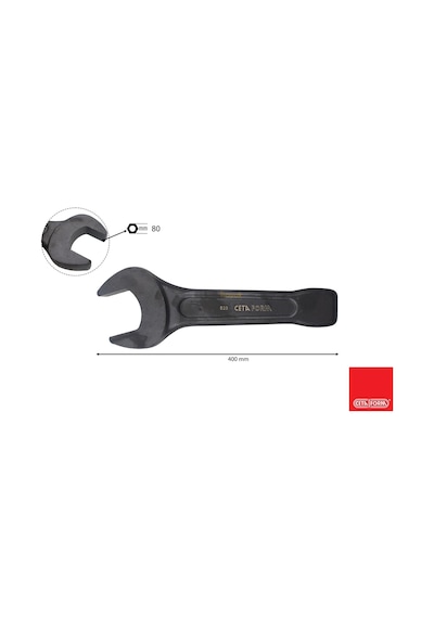 Ceta Form 80 Mm Açık Ağız Darbeli Çakma Anahtar B23-80