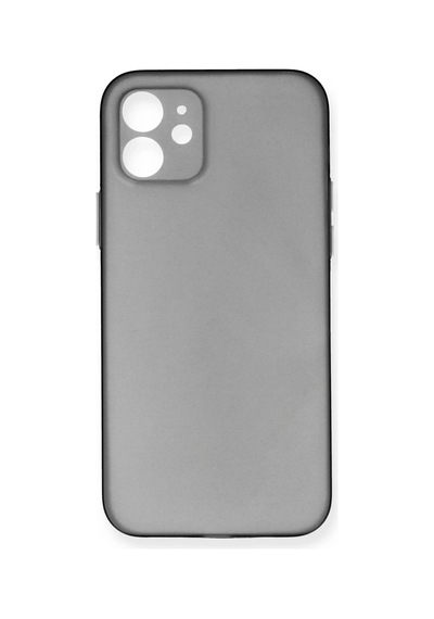 Cosmotex Newface Apple, Uyumlu iPhone 12 Kılıf Pp Ultra İnce Kapak - Gri