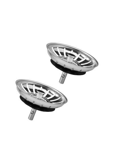 2 Adet Çöpmak 8 Cm Paslanmaz Çelik Lavabo Evye Gider Süzgeci Sifon Süzgeci Tıkanıklık Önley