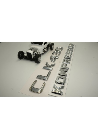 Benz CLK 430 Kompressor Bagaj Krom Metal 3M 3D Yazı Logo