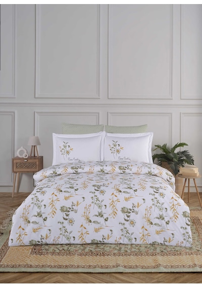 Pierre Cardin Pamuk Nevresim Takımı Çift Kişilik Flora Çok Renkli