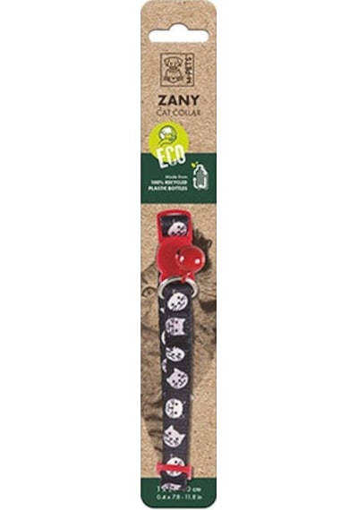 M-pets Zany Zilli Kedi Boyun Tasması Kırmızı-siyah 20-30 Cm 244-58002.03