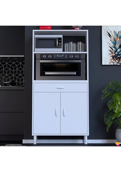 Modilayn Vio Fırın Dolabı 75x163,4x32.5 Cm Çekmeceli Kapaklı Mini/midi Mikrodalga Mutfak Dolabı Beyaz Modilayn Vio Fırın Dolabı 75x163,4x32.5 Cm Çekmeceli Kapaklı Mini/midi Mikrodalga Mutfak Dolabı Beyaz