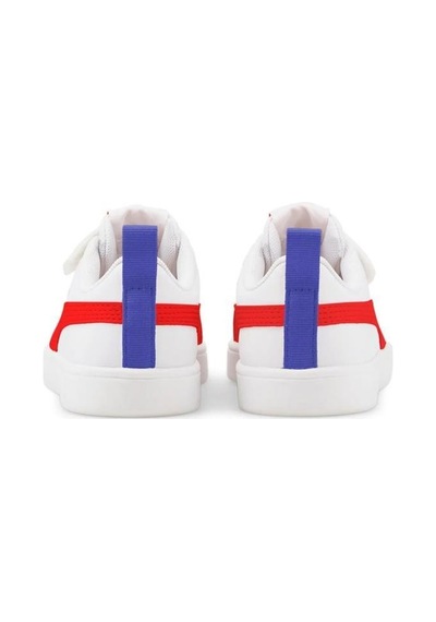 Puma 38583605 Rickie Ac+ Ps Whıte Red Dazzling Blue Çocuk Sneaker 001