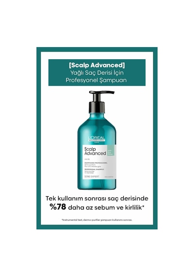 L'Oréal Professionnel Serie Expert Scalp Advanced Yağlanma Karşıtı Profesyonel Şampuan 500 ML