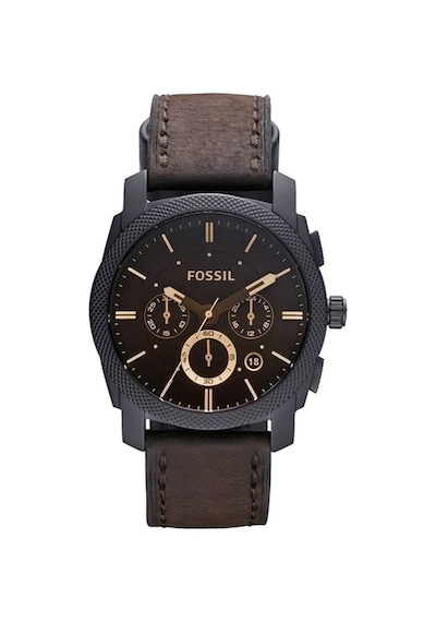 Fossil Uyumlu Hakiki Deri Saat Kordonu 22 Mm Kahverengi