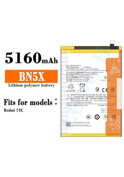Xiaomi Redmi 14c Batarya Bn5x