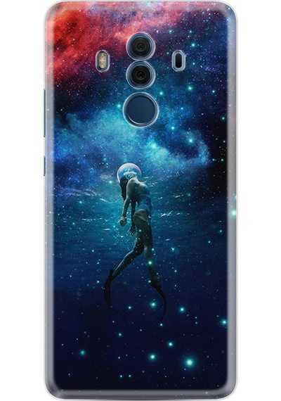 Huawei Mate 10 Pro Kilif Silikon Desenli Deep Woman 1844 539225596