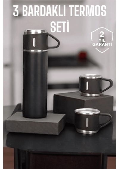 Hubrendy Tekno 500 Ml Kapasiteli Taşınabilir Basınçlı Termos Seti Günlük Kullanım İçin İdeal Diğer