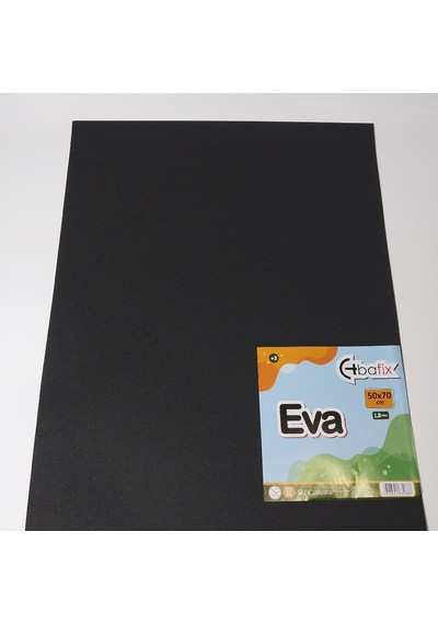 Bafix Eva Düz Renk 50x70 Siyah Çok Renkli