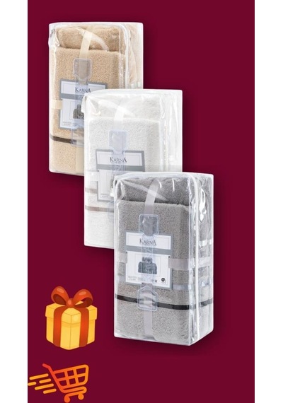 Banyo Havlu Seti 4 Lü Bale Premium - 70x140cm X2 / 50x90cm X2 Kahverengi