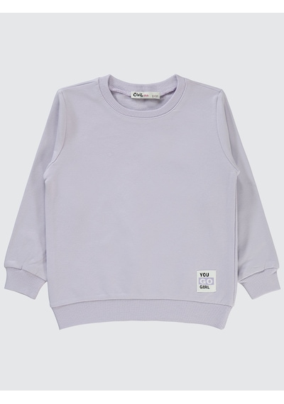 Civil Girls Kız Çocuk Sweatshirt 2-5 Yaş Galaktik Leylak Galaktik Leylak Lila