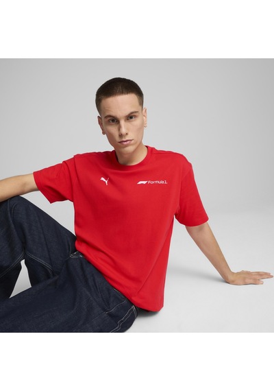Puma F1 Ess+ Graphic Tee -relaxed Erkek Tişört KIrmızı