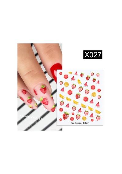 Su Transferli Nail Art Sticker X027 49831-27
