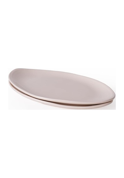 Krem Bloom Kayık Tabak 31 Cm 2 Adet 030