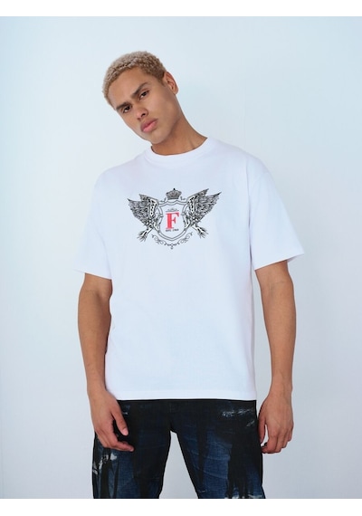 LOFT Loose Fit Erkek Tshirt K.kol Lf2036827 Q1.v1 Beyaz