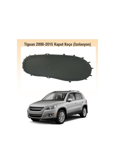 Volkswagen Tiguan Motor Kaput Keçesi 2008-2015 Klipsler Dahildir