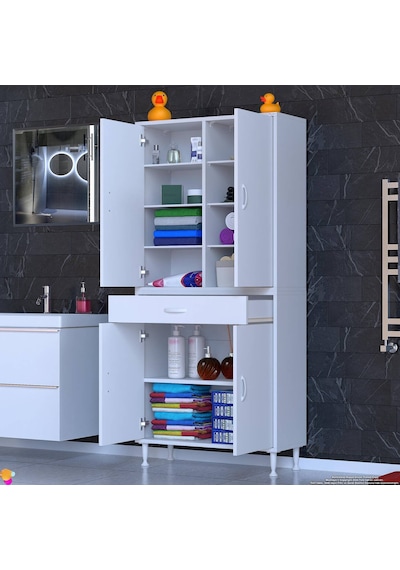 Eliusta Nexa Modüler Dolap 85 Cm Banyo/mutfak Dolabı Extra Kullanım Alanlı 85x173x32,5 Cm Beyaz Dolap Beyaz Eliusta Nexa Modüler Dolap 85 Cm Banyo/mutfak Dolabı Extra Kullanım Alanlı 85x173x32,5 Cm Beyaz Dolap Beyaz