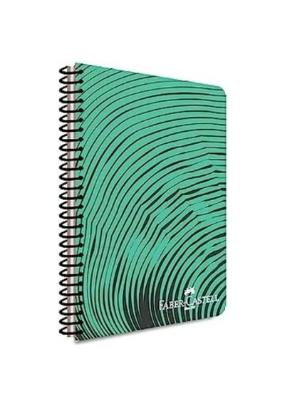Dalga Desenli Spiralli Defter, A4, 80 Yaprak, 70g Kağıt, Kareli, Dayanıklı Kapak, Kolay Açılan Spiral Cilt, Asorti Renkler 103 Ivory