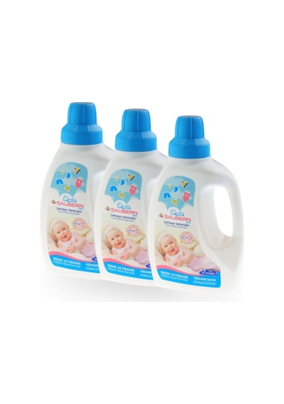 Saubern Hipoalerjenik Sıvı Çamaşır Deterjanı 3 x 750 ML