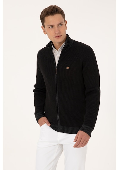 U.s. Polo Assn. Erkek Siyah Hırka Triko 50315873-vr046 Siyah