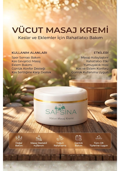 Safsina Vücut Masaj Kremi 100 ML