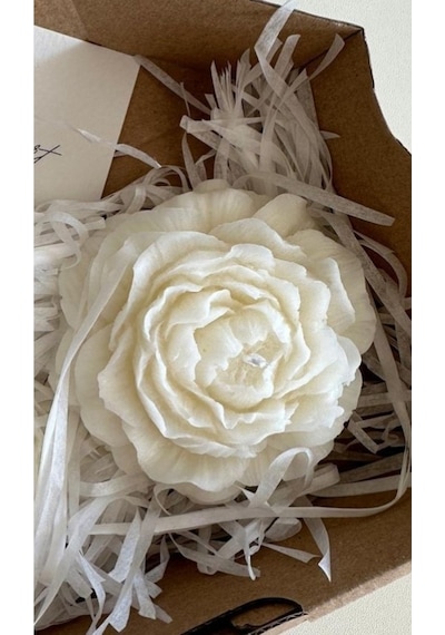 Bernami Vazo Pinterest 3 Adet Beyaz Şakayık Mum Hediyelik Dekoratif Mum Diğer