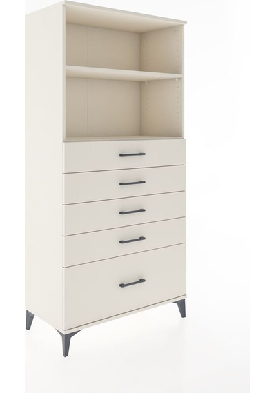 Hyperion Dolap 2 Raflı 5 Çekmeceli 88x44x182 Aytaşı-aytaşı Aytaşı
