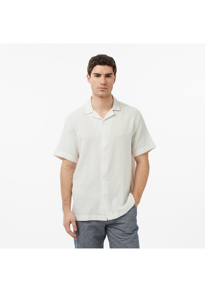Nautica Erkek Krem Regular Fit Kısa Kollu Gömlekdüzw65538t