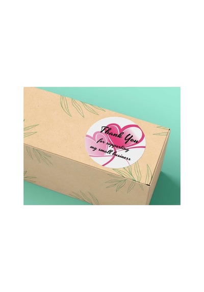 Thank You For Supporting My Small Küçük Işletmemi Desteklediğiniz Için Teşekkürler 4 Cm- 40 Adet Çok Renkli