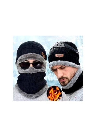 Yemleme Botu Bere Erkekler Kadife Şapka Mercan Polar Eşarp Açık Sürme Şapka Sıcak Kalınlaşma
