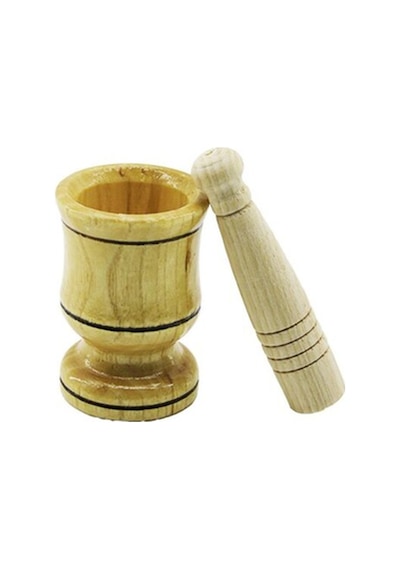 Küçük Boy Ahşap Havan Sarımsak Dövecek Ç: 6cm--d: 4cm--y: 8.8cm Fileli Ambalaj 5263 Belirtilmemiş Diğer