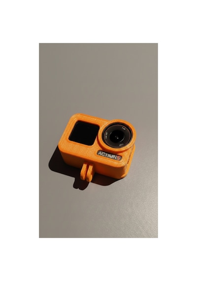 Djı Osmo Action 5 4 3 Uyumlu Yumuşak Çerçeve Kılıf - Tüm Gopro Aksesuarlarıyla Uyumlu Turuncu