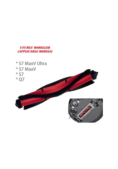 Roborock Uyumlu Q7 Max S7 Sonic Mopping S7 Pro Ultra Uyumlu Kıl Ana Fırça 1 Adet