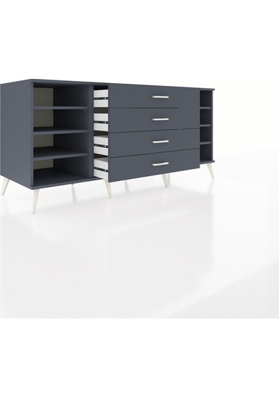 Kronos Konsol 6 Raflı 4 Çekmeceli 176x59x83 Antrasit-antrasit/antrasit Antrasit/antrasit Kronos Konsol 6 Raflı 4 Çekmeceli 176x59x83 Antrasit-antrasit/antrasit Antrasit/antrasit
