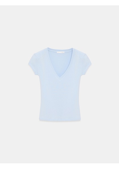 DİLVİN 32799 V Yaka Top-açık Mavi