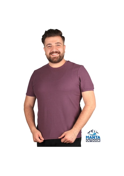 Manta MNT 2387 S. Yaka Erkek T-Shirt-23610 Mor