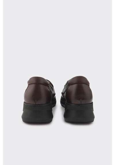 Derinet Hakiki Deri Comfort Taban Kadın Casual Ayakkabı Kahve Kahve