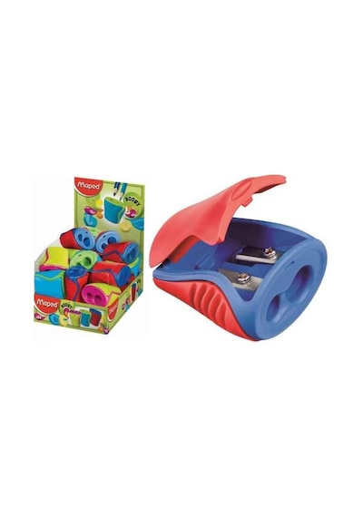 Maped Kalemtraş Boogy Çift Delikli Öğrenci Kalemtıraşı 24 Lü Paket
