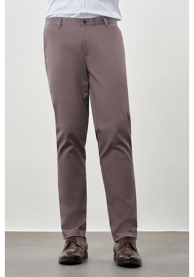 İmza Füme Düz Armürlü Pamuklu Yan Cep Comfort Fit Casual Pantolon 1003245169 Füme
