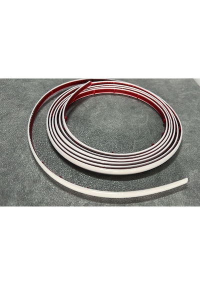 Beyaz Yapışkanlı 1 Adet 0.8mm X 280cm Duvar,panel Mobilya Kenar Tablo Süpürgelik Şeridi Çıta