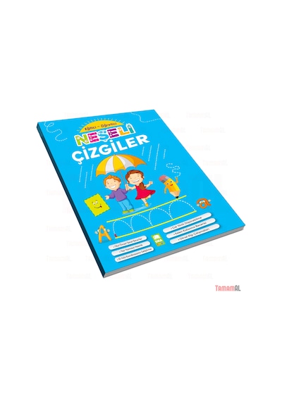Neşeli Çizgiler Eğitici ve Öğretici Çizgi Alıştırmalar