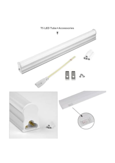 12v T5 Bant Armatür 12w 90cm Beyaz 12 Volt Karavan Tekne Araç