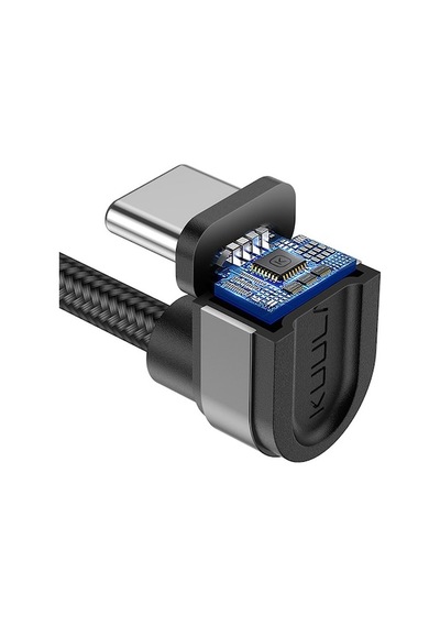 Kuulaa U-Shape Mobile Game Usb Type C Oyuncu Şarj Kablosu 1Metre (531394938)-Siyah