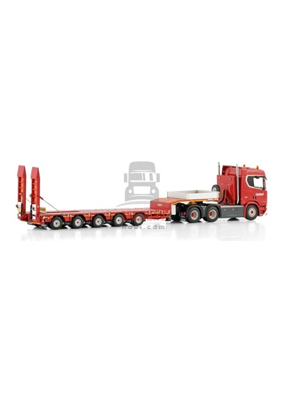 1/50 Nooteboom Red Line Scanıa R Normal Cr20n 6x4 Manoovr - 5 Axle