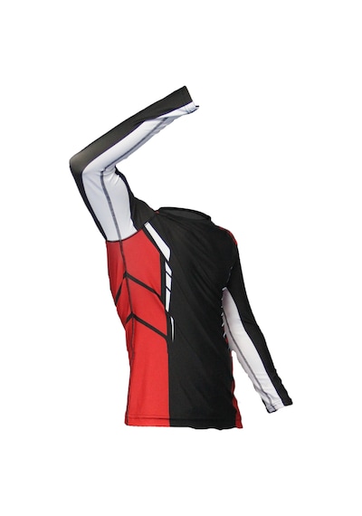 Dosmai Dijital Baskılı Uzun Kollu Rashguard Siyah Kırmızı Rg071 Beyaz - Kırmızı