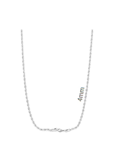 Brezza Lusso Jewelry Burgu Örgü Erkek Çelik Zincir Kolye