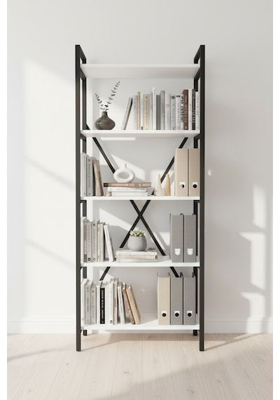Upstyle Solin Kitaplık Beyaz 50 180 30 Cm